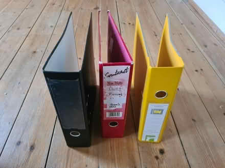 Photo of free Three lever arch files (East Dulwich) #1