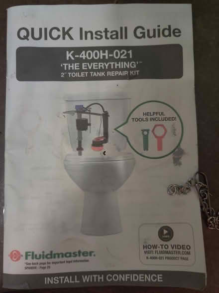 Photo of free Fluid Master flushing toilet tank (Ballard) #2