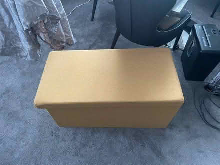 Photo of free Wilko mustard storage box ottoman (Birmingham Stirchley B30) #1