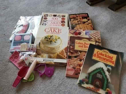 Photo of free Cake books and decorations (Woodmancote) #1
