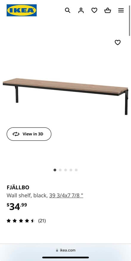 Photo of free IKEA wood + metal shelves (NoMa) #1