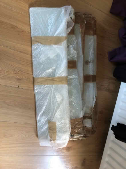 Photo of free 5 glass shelves with brackets (HP22 Wendover) #3