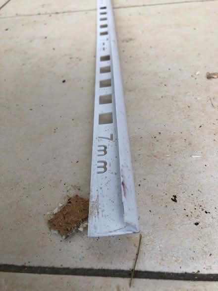 Photo of free Plastic white edge Tile Trim 7mm (Shrewsbury) #1