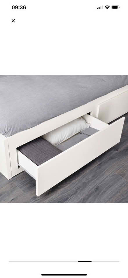 Photo of free Bed frame with 2 drawers (Mitcham) #4