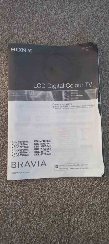 Photo of free Sony TV (Florence park area) #2