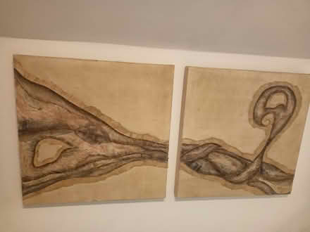 Photo of free Pair of large original artworks (Bramhall SK7) #1