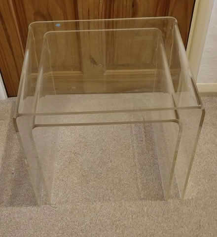 Photo of free Perspex side tables, nest of two (St Mary Cray BR5) #2