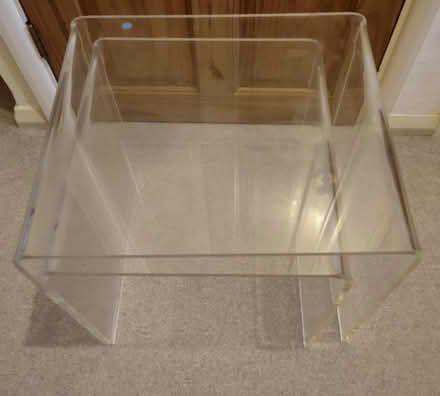 Photo of free Perspex side tables, nest of two (St Mary Cray BR5) #1