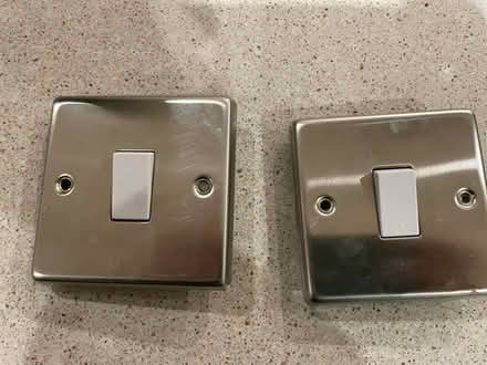 Photo of free 2 chrome light switches (Caldy) #1