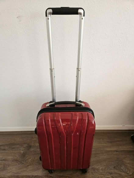 Photo of free Red hard case hand luggage suitcase (Brookstone) (N16) #3