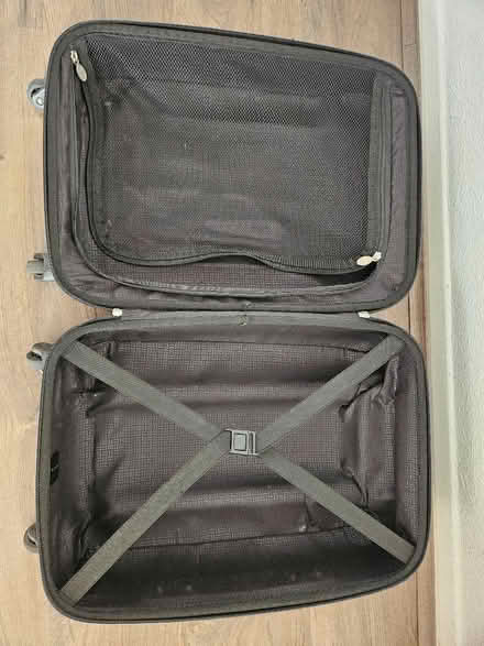 Photo of free Red hard case hand luggage suitcase (Brookstone) (N16) #1