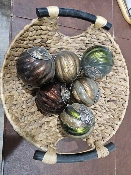 Photo of free Decorative balls and basket (NE DC) #1