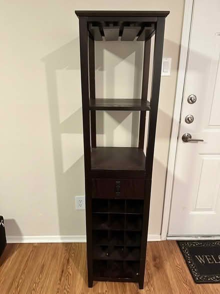 Photo of free Wooden wine rack with drawer (Apts off Green Oaks & S Cooper) #1