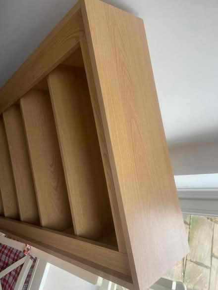 Photo of free Light wood slim shelving unit (Chiswick W4) #1