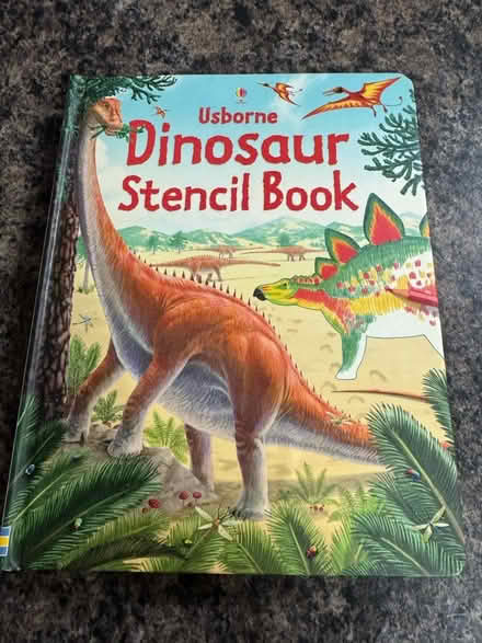 Photo of free Usborne dinosaur stencil book (Smallwood) #1
