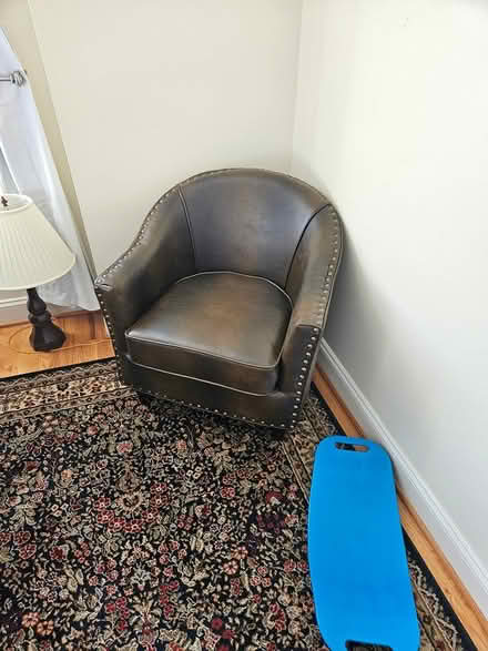 Photo of free Two matching leather chairs (435 Quincy St NW) #1
