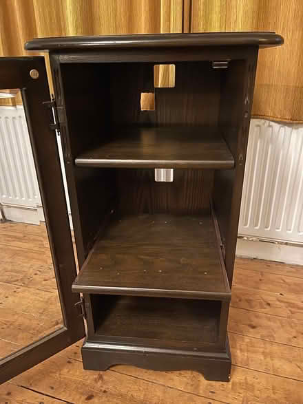 Photo of free Small Ercol glass fronted cabinet (Bramley LS13) #2