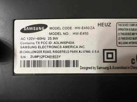 Photo of free Samsung Soundbar (Union Square) #1