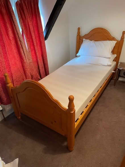Photo of free Two single wooden beds (WD4 (Kings Langley)) #1
