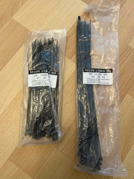 Photo of free Mixed size zip ties (M21) #1