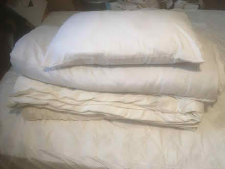 Photo of free Two double duvets and a pillow (South Reading RG2) #1