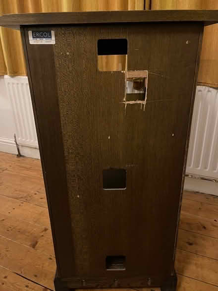 Photo of free Small Ercol glass fronted cabinet (Bramley LS13) #3