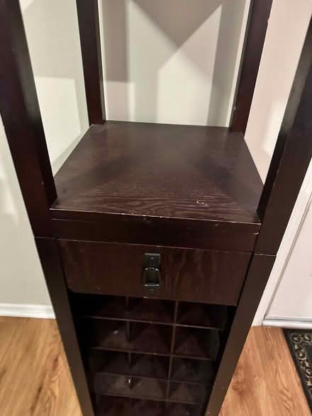 Photo of free Wooden wine rack with drawer (Apts off Green Oaks & S Cooper) #3
