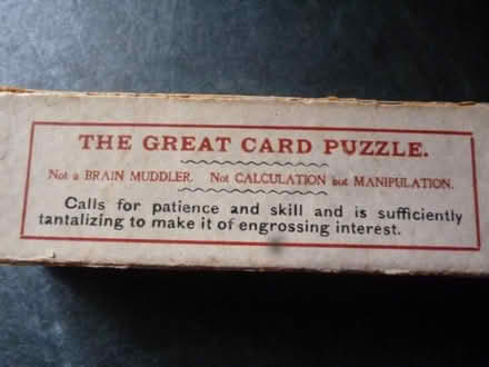 Photo of free "OWZTHAT" and "THE 4 ACES PUZZLE" (Starbeck HG2) #1