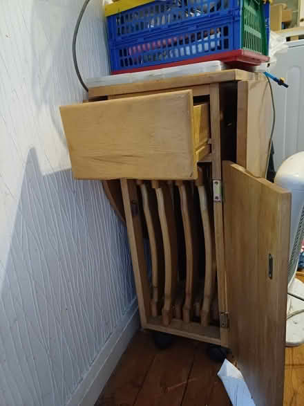 Photo of free Table with chair stored inside (Kendal LA9) #2