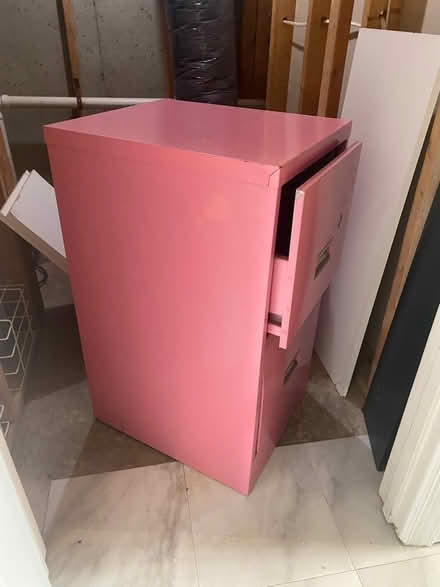 Photo of free Metal two drawer file cabinet (Rebel Walk Drive) #2