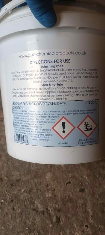 Photo of free Chlorine Granuals for hot tub/pool (Crawley RH11) #3