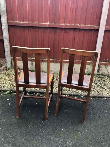 Photo of free Pair of wooden chairs (Hyde Lea ST17) #4