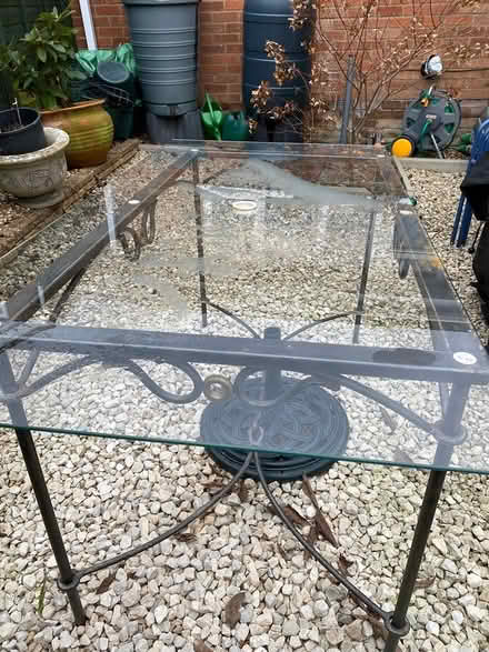Photo of free Metal & glass table (Woodley, Reading RG5) #3