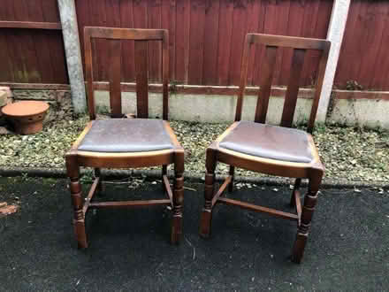 Photo of free Pair of wooden chairs (Hyde Lea ST17) #2