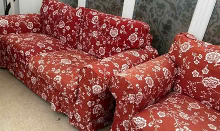Photo of free IKEA Extorp sofa & armchair, PR8 (Southport PR8) #2