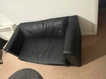 Photo of free Black 2 seater sofa bed from IKEA (Croydon) #4