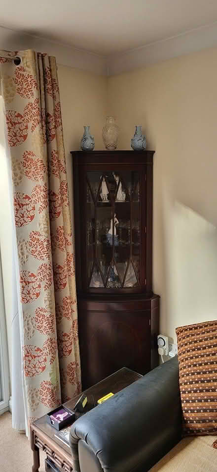 Photo of free Corner glass cabinet (Dudley) #1