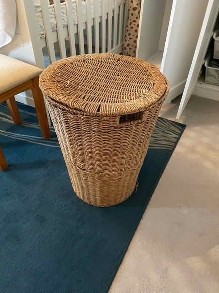 Photo of free Wicker laundry basket (Acton, London) #1