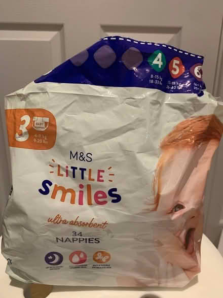 Photo of free M&S Baby Nappies size 3 (Sutton SM1) #1
