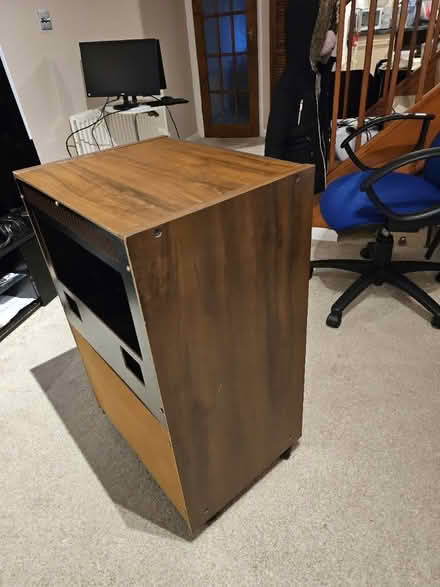 Photo of free Glass oak TV table (Hemel Hempstead) #1