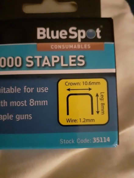 Photo of free Staples for staplegun (Thrupp GL5) #1