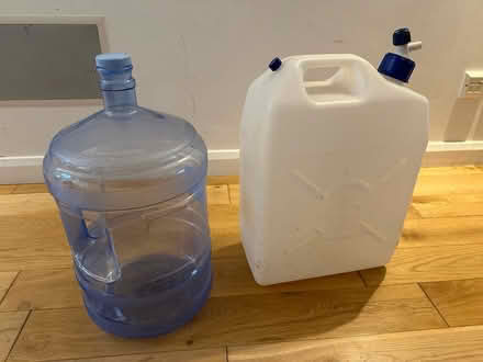 Photo of free Two 5 gallon water containers (Tadworth (near Epsom Downs)) #1