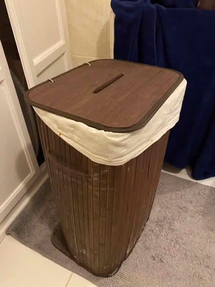 Photo of free Wooden slat Laundry basket (Woodlesford, LS26) #2
