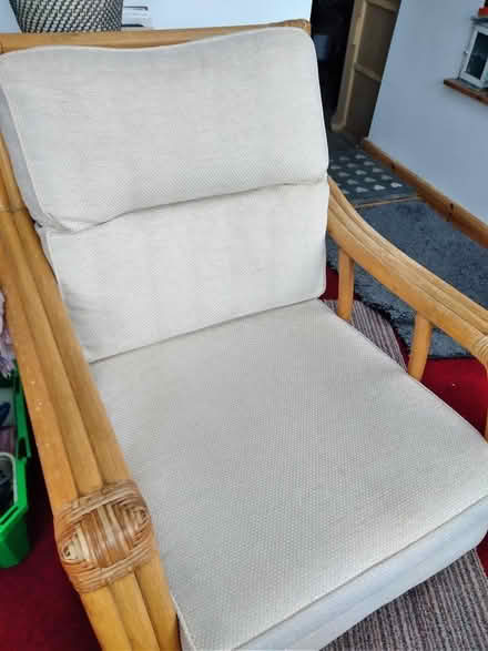 Photo of free Cane chair. Good condition (Overton LA3) #2