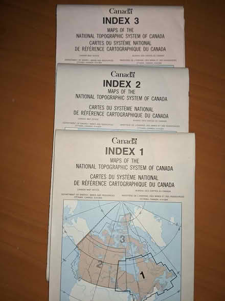 Photo of free index to Canada Topo Maps (Central Berkeley) #1