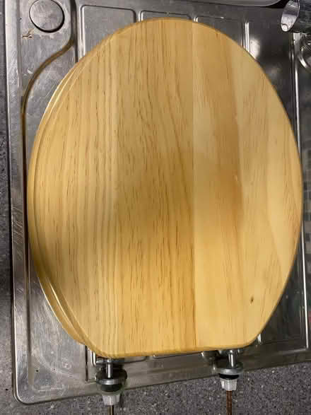 Photo of free Pine toilet seat (King's College Playing Fields HA4) #1