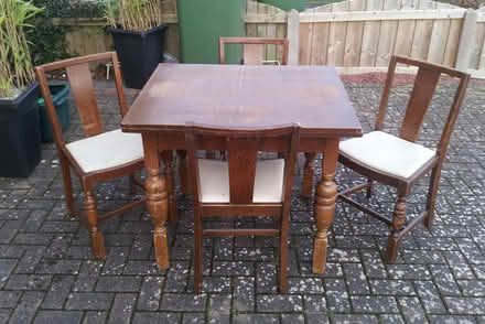 Photo of free Dining table & 4 chairs (Carlisle, Harraby. CA1) #1