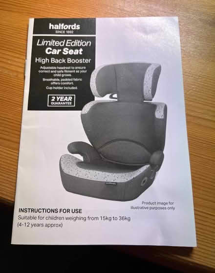 Photo of free Halfords booster seat (Torbrex FK7) #3