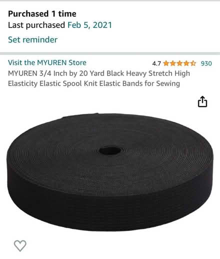 Photo of free ~20 yards of elastic (university heights) #2