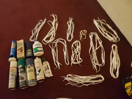 Photo of free 9 Shoe items and 10 pairs white laces (Deaconsbank G46) #1